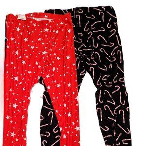 Christmas Leggings 3 pair to fit approx Adult XS or Youth 16